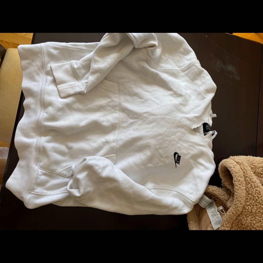 White Nike pullover